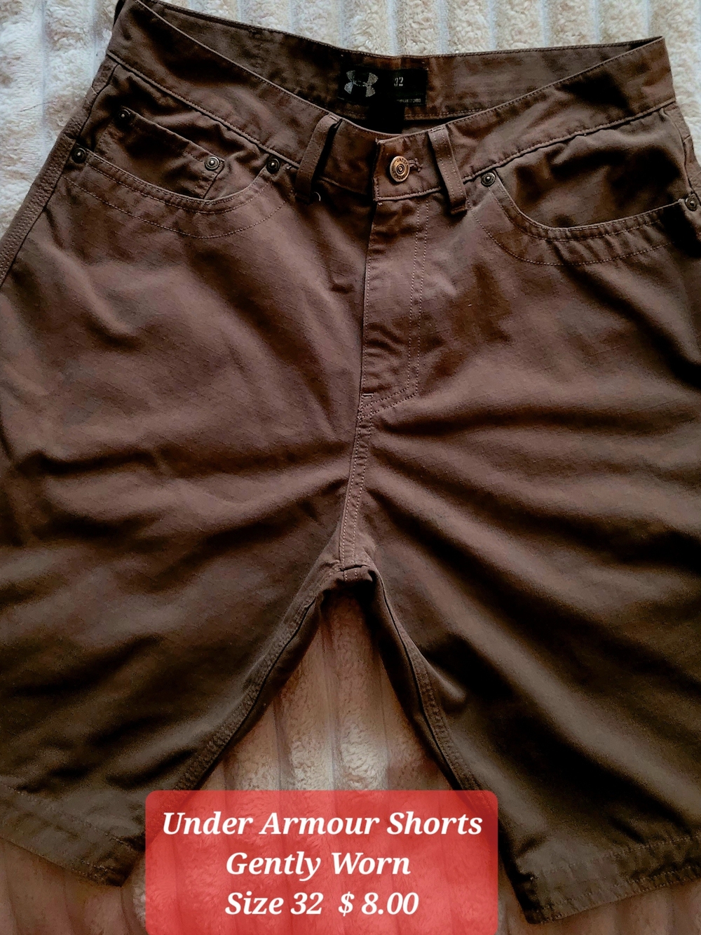 Under Armour Men's Brown Athletic Shorts